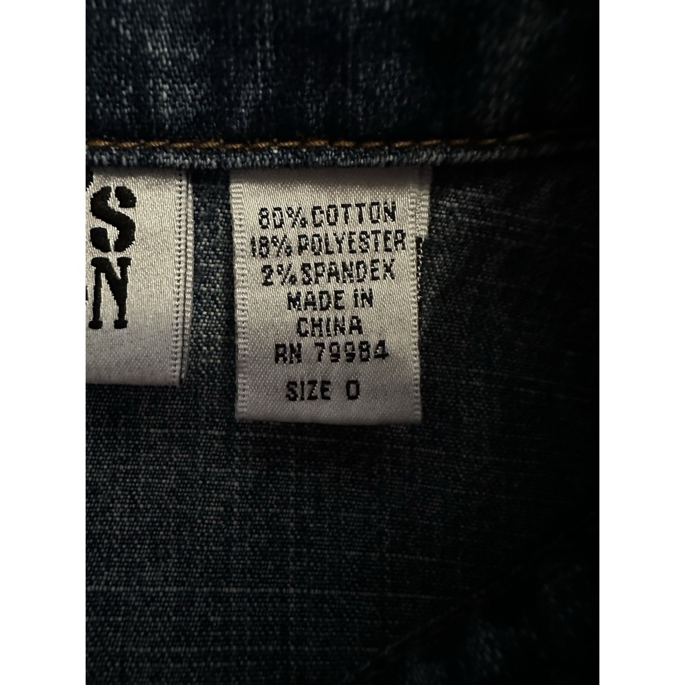 Chico's Design Y2K Denim Jacket Women's Size 0 Medium Wash - Picture 6 of 16